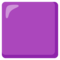 Purple Square emoji on Google